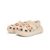 Crocs Сабо Crush Занавес Мечтаний EVA Граффити Простые Весенне-Летние Уличные Туфли с Отверстиями Женские Розовые