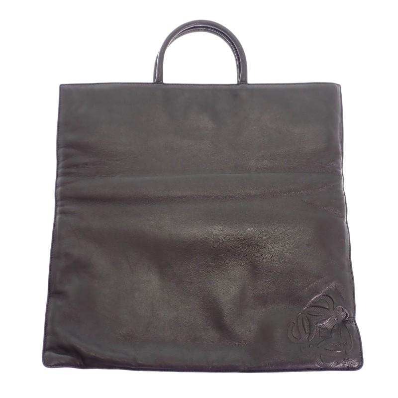 Loewe Сумка-тоут Коричневый/черный Замша/Телячья кожа Женская