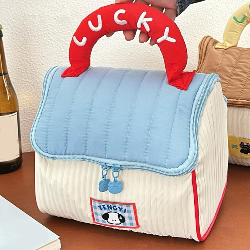 Creative Cosmetic Organizer With Spacious Designs Casual Makeup Bag Handbag For Fashionable Traveler And Everyday Use