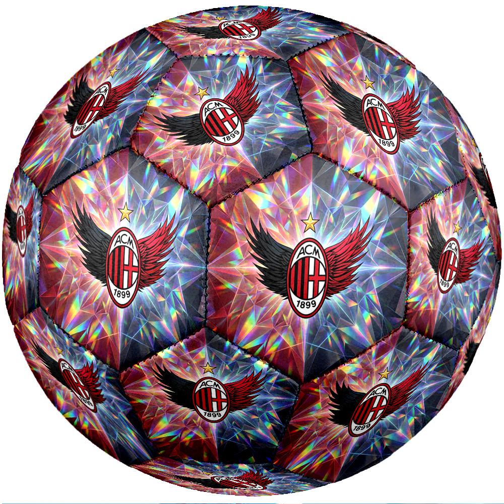 Футбольный мяч в тематике AC Milan, размер 5. Мягкий на ощупь, профессиональный тренировочный мяч для занятий спортом на открытом воздухе.