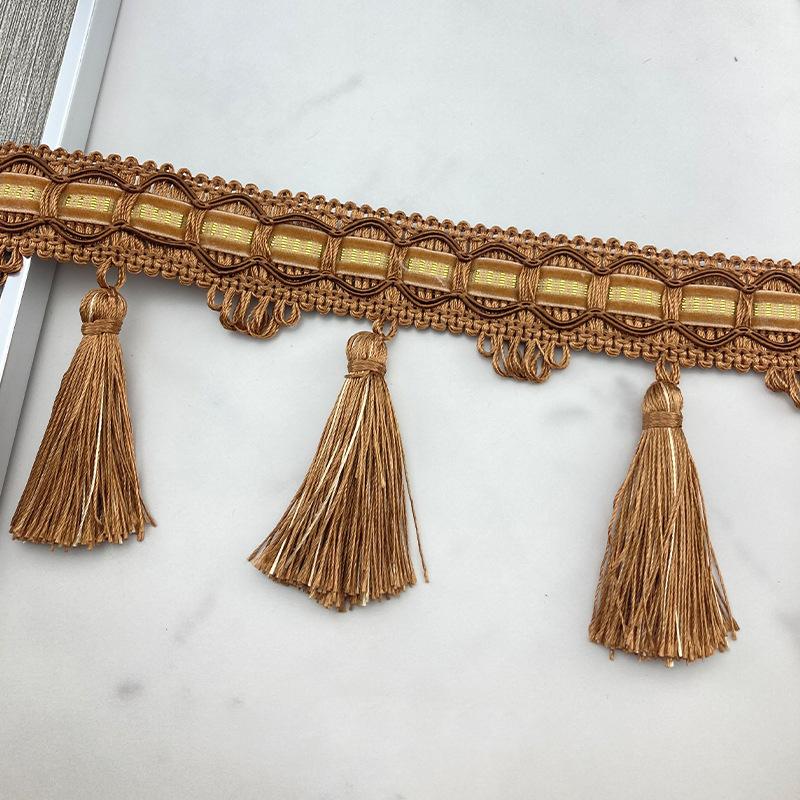1M Tassel Lace Edging Trimming Ribbon Trim Handmade Fringe DIY Clothes Pillow Curtain Tablecloth Sofa Upholstery Decor Crafts