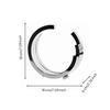 Circular Metal Decorative Sculpture Modern for Console Tables, Office Styling