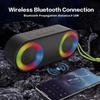 TOPROAD Водонепроницаемые Bluetooth-колонки IP65 Портативные беспроводные стерео бас-бумбокс сабвуфер Поддержка колонки FM-радио светодиодные RGB-подсветки