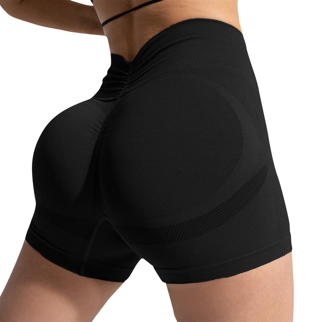 Women's High Waist Peach Lift Hip Sports Shorts Tight Yoga Shorts