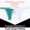 FINETOO 3PCS/Set Sexy S-XL Women Cotton Panties G-string Woman's Underwear Girl Lace Female Lingerie T-Back Lady Thong Intimates