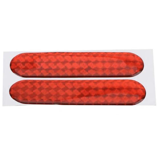 4Pcs/Set Car Reflective Sticker 3D Epoxy Self-adhesive Weather Resistant High Brightness Safety Warning Auto Door Decal Automobile Supplies