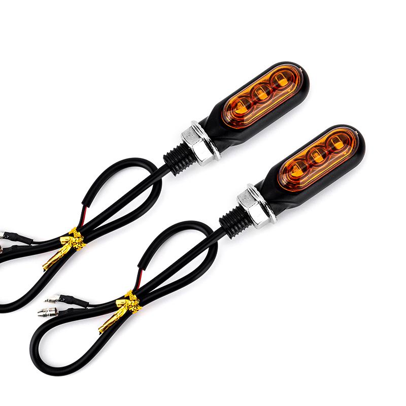 Motorcycle Mini Led Turn Signal Lights Amber Flowing Lamp For Led Motorcycle Flashing Farol Xvs 1100 Xj6 Yamaha