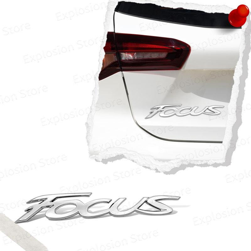 HDC3 Car Decor 3D ABS/Metal Car Letter Rear Bumper Trunk Decals Emblem Sticker For Ford Focus Logo MK1 MK2 MK3 MK4 Fiesta Ranger