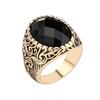 Fashion Men Totem Carved Oval Alloy Finger Ring Party Club Jewelry Birthday Gift