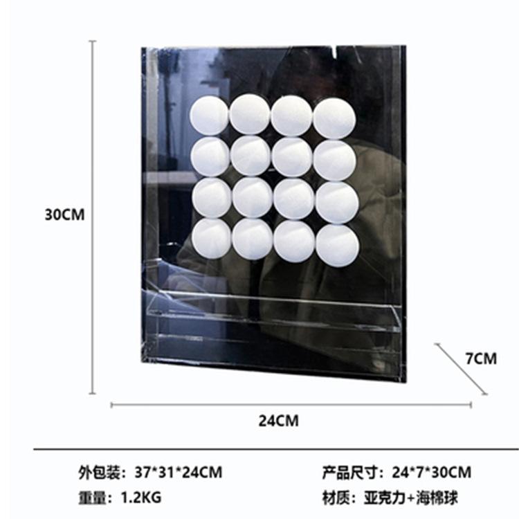 Creative Square Acrylic Cover Ball Decoration Modern Transparent Acrylic Square Home Decoration Living Room Decoration Ornaments