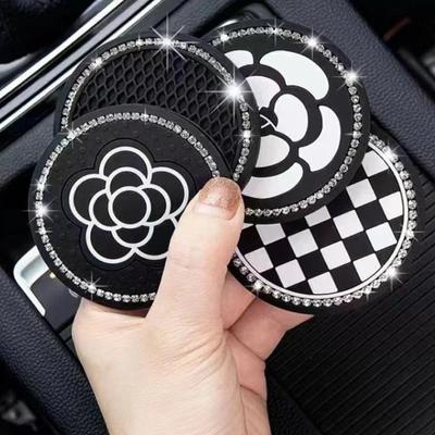 1 шт. подставок под стаканы Diamond, держателей для стаканов Tea Flower, силиконовых противоскользящих подставок, ковриков для стаканов General Motors в салоне