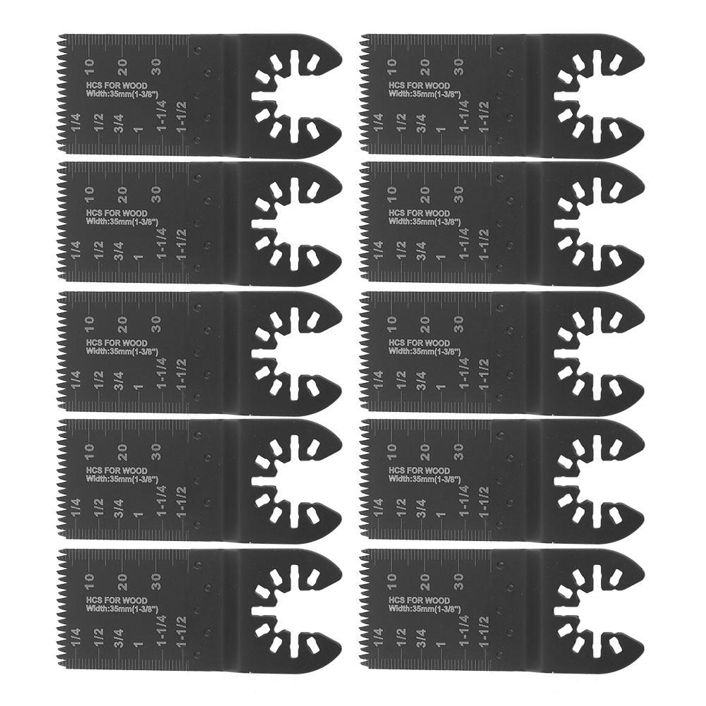 10pcs Oscillating Multi Tool 35mm Saw Blades High Carbon Steel SawbladeCoarse Teeth