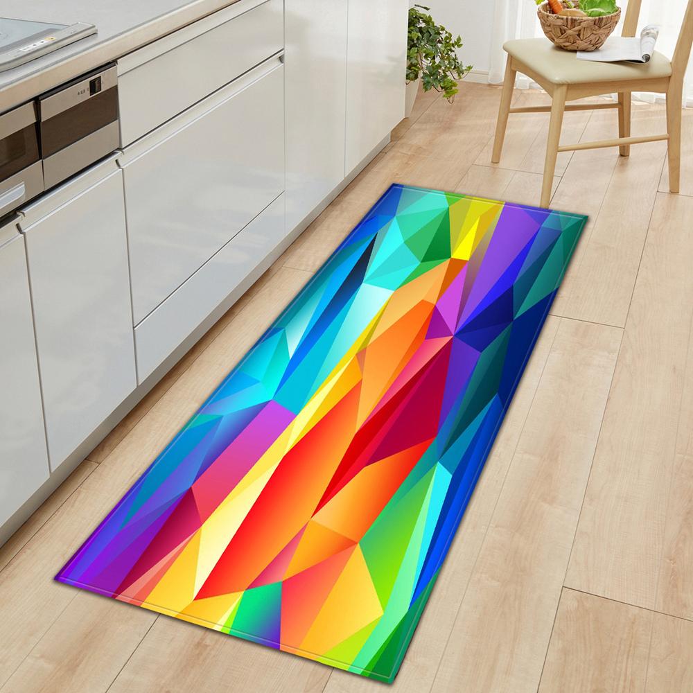 Коврик для входной двери, кухонный ковер, спальня, гостиная, детский коврик для пола, нескользящий коврик для коридора с узором
