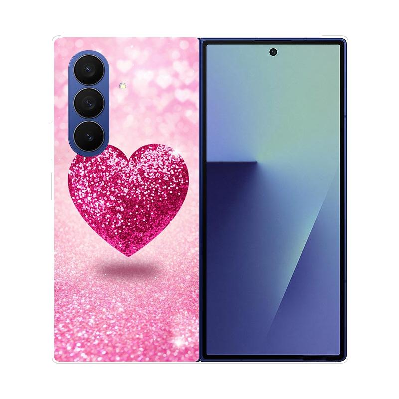 Чехол для Samsung Galaxy Z Fold 7 Мраморный Жесткий ПК Задняя Крышка Для Samsung Galaxy Z Fold7 ZFOLD7 Полностью Защитный Корпус Телефона