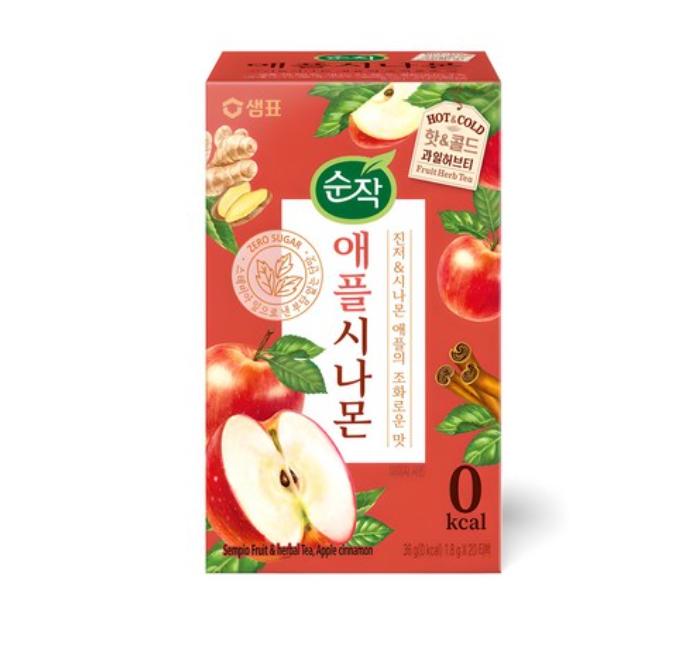 Soonjak Fruit & Herbal Tea Collection – Apple Cinnamon, Cheongyul, Yuzu Blossom (20 Bags Each)