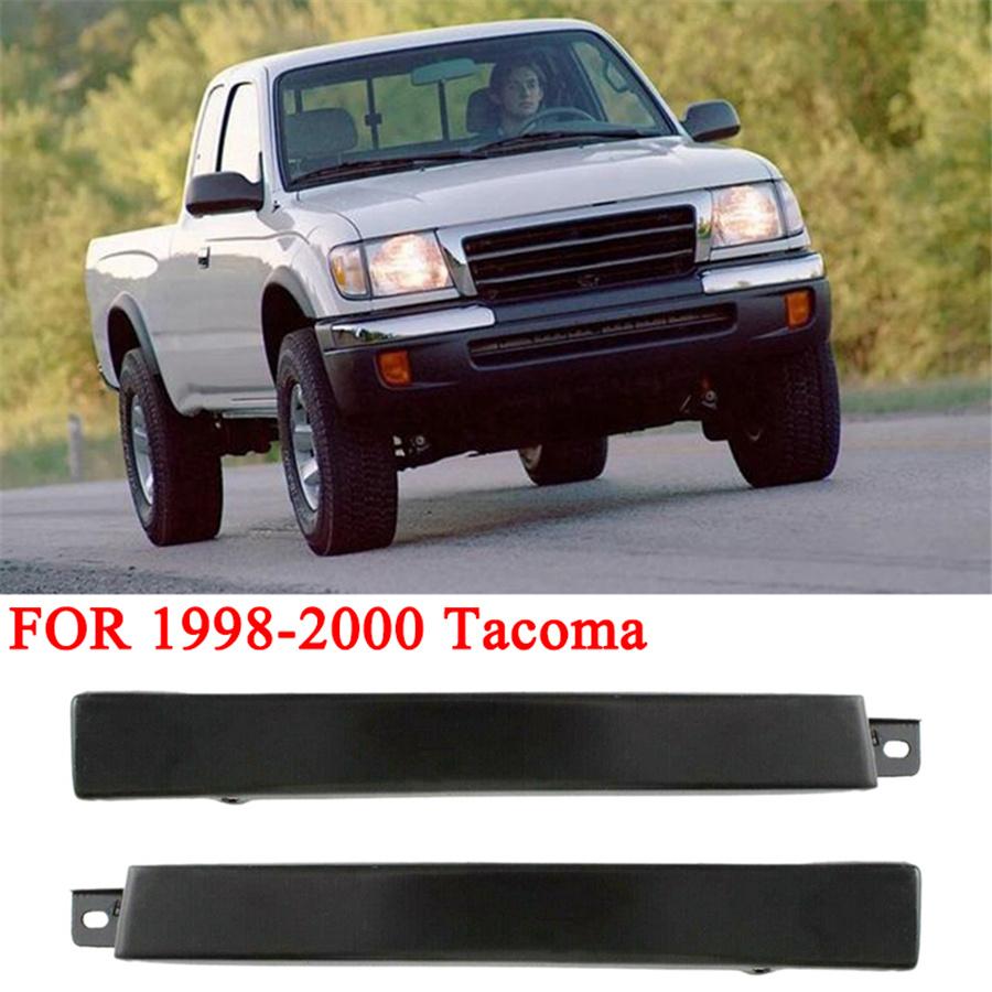 2× Black Car Headlight Filler Trim Panels For Toyota Tacoma Prerunner 1998-2000