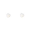 All-body Temperament Bow Tie Pearl Mickey Earrings for Women's Ear Piercing Ear Bone Nails Sweet and Cute Earrings