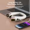 Digital Display Vaneless Turbine Hanging Neck Fan Folding Wearable Mini Air Cooler USB Rechargeable Electric Fans 5th Gear