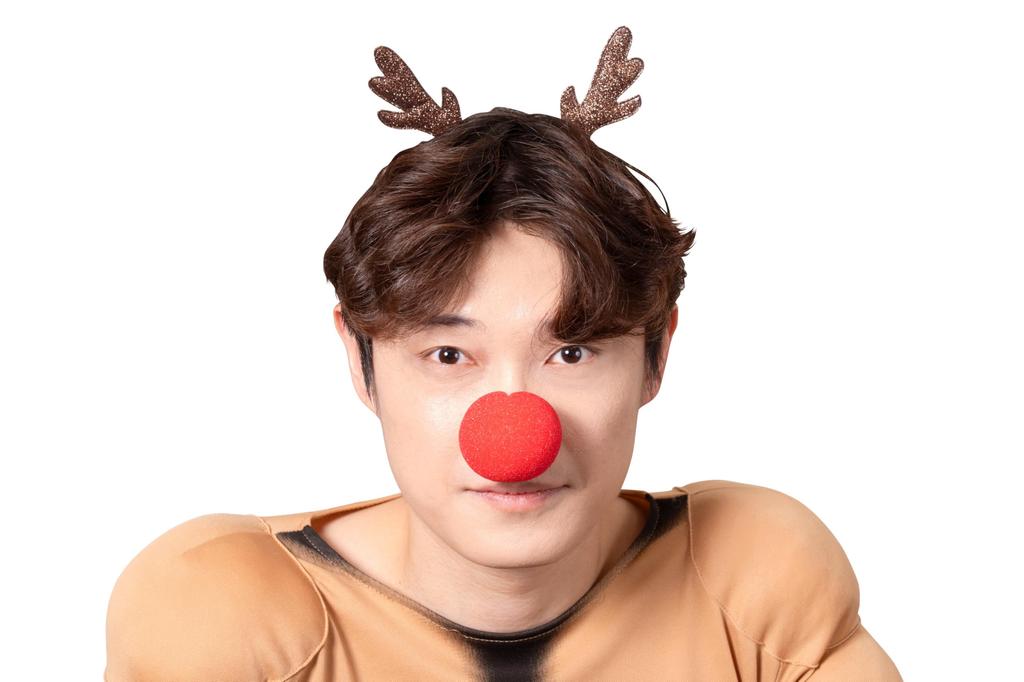 Косплей Рождественский мускулистый олень Коричневый [Прозрачный камень] Мужской