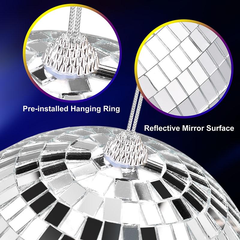 4/5/6/8/10/15/20 см Зеркальный шар Подвесной Светоотражающий Диско-шар Украшения Украшение для Рождественской елки для Домашней вечеринки Сценический декор