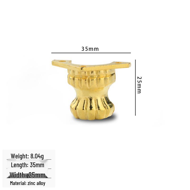 Zinc Alloy Tiger Paw Wooden Box Decorative Furniture Feet for Cabinet or Table