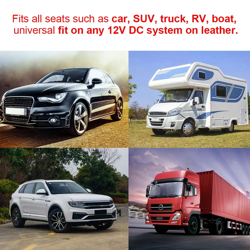 Автомобильные аксессуары - 4 шт. 12 В автомобильная подушка с подогревом, универсальный чехол из углеродного волокна, двойной циферблат, 5-скоростной квадратный переключатель, зимние чехлы для сидений с подогревом