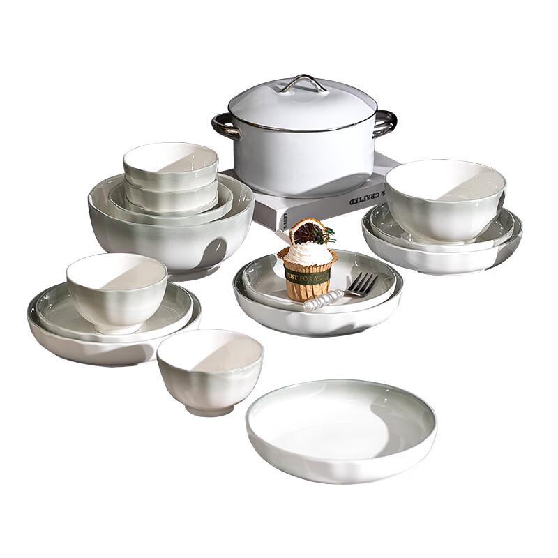 Handon Nordic Gradient Cloudscape 26-Piece Dinnerware Set