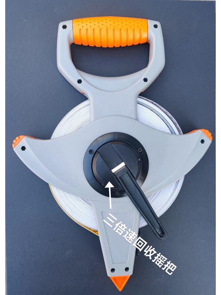 50м Ручная нейлоновая и стальная лента-рулетка