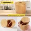 Bamboo Salt Cellar Bowl Large Capacity Salt Container Kitchen Holder  Store Pepper Seasoning