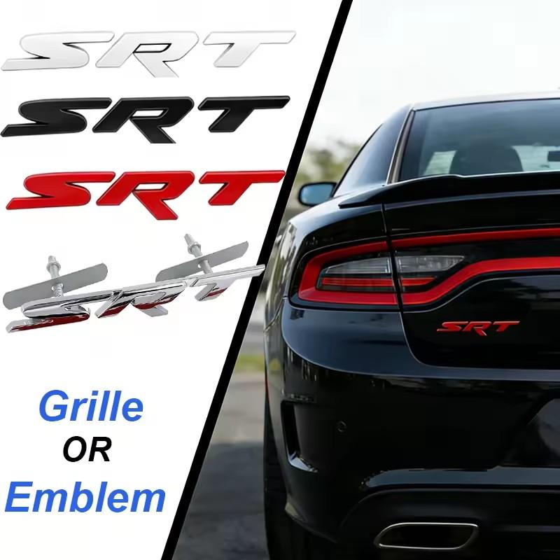 3D Металлическая эмблема на переднюю решетку автомобиля для Dodge SRT Наклейка Durango Ram 1500 Charger Viper Challenger Caliber Значок на кузов/багажник T999