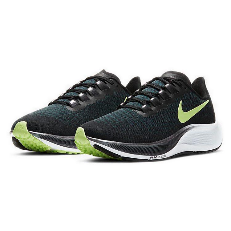 Nike Pegasus 37 Тканевая амортизация Нескользящая амортизация Нескользящие Низкие Марафонские Беговые Кроссовки Женские BQ9647-001