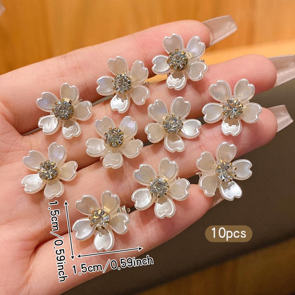 10 Заколок для волос в виде цветка ракушки Корейская версия Модные заколки для волос Подходят для ежедневного использования