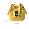 Ladies Messenger Bag Mini Canvas Bag Cloth Bag Cute Portable Bucket Bags AVE