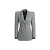 Originals Checked Single-Breasted Lapel Blazer Women Outerwear Gray HG2344