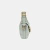 [Pre-Owned] Voyou Adjustable Shoulder Strap Zipper Closure Silk And Calfskin Mini Shoulder Crossbody Bag - Very Good #MK50HX