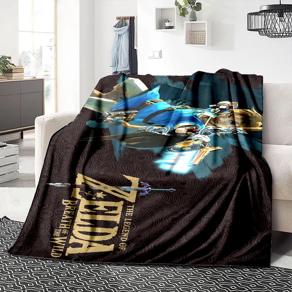 Zelda Breath Wild Adventure Blanket Soft Throw Blanket For Home Bedroom Bed Sofa Travel Office Solid Christmas Blanket