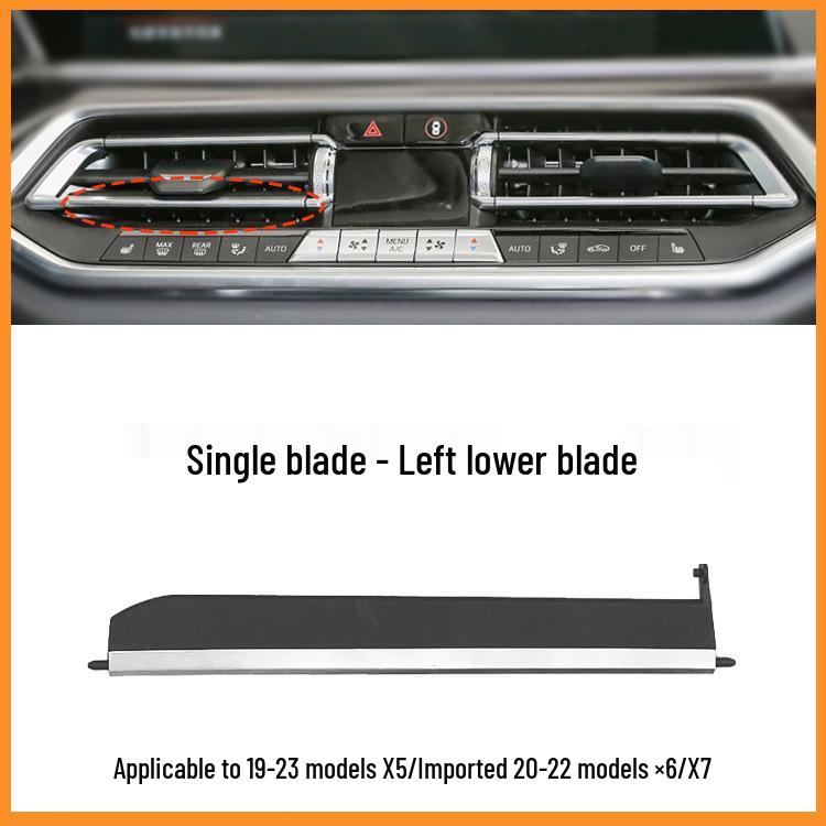 BMW X5/X6/X7 G05/G06/G07 Center Console Air Outlet Repair Kit - Silver Edge Style