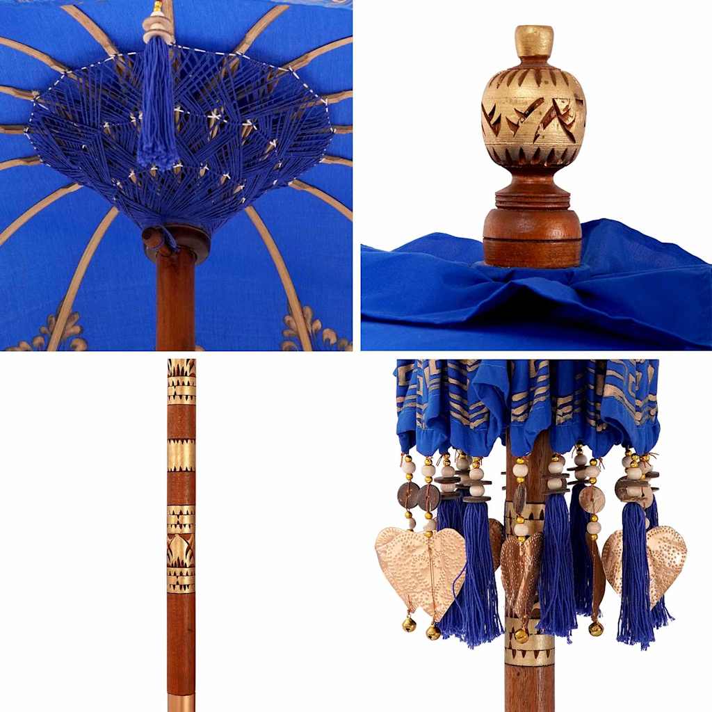 Balinese Sun Umbrella Blue 125 x 125 x 260 cm