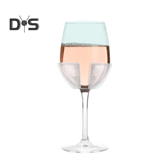 Настенный держатель для бокалов для вина, простой в использовании, защищенный от разливов дизайн, бесследный клей, стильный органайзер для ванной комнаты для чашек с красным вином