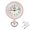 Часы Watles Nurse Pocket Japanese Quartz Inverted, сменные, 3 типа, с цепочкой, наручные часы и батарейка, циферблат, батарейка, водонепроницаемые, светящиеся, (розовый)