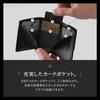 Mini Genuine Small Coin Card Case bills without [LS LASIEM] Men's Wallet, Tri-fold, Compact, Leather, Purse, Anti-Skimming (Black) - "Stores folding"