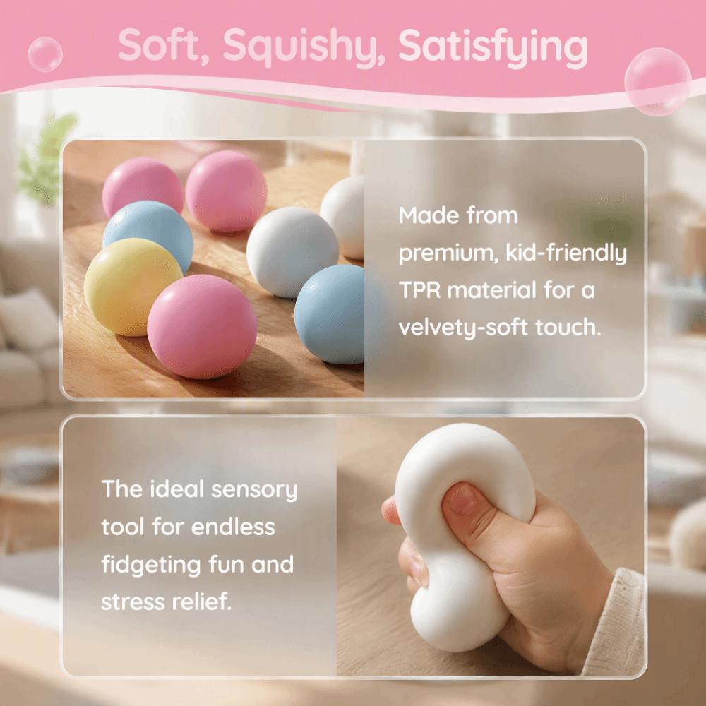 Pinch Squishy Ball Colorful Sensory Fidget Toy Novelty Slow Rising Ball Children Gifts