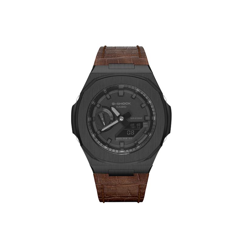 Casio Коллекция Custom Collection Часы Duke Honor с кварцевым механизмом Унисекс Черный циферблат GA-2100-1A1(Watch8--)