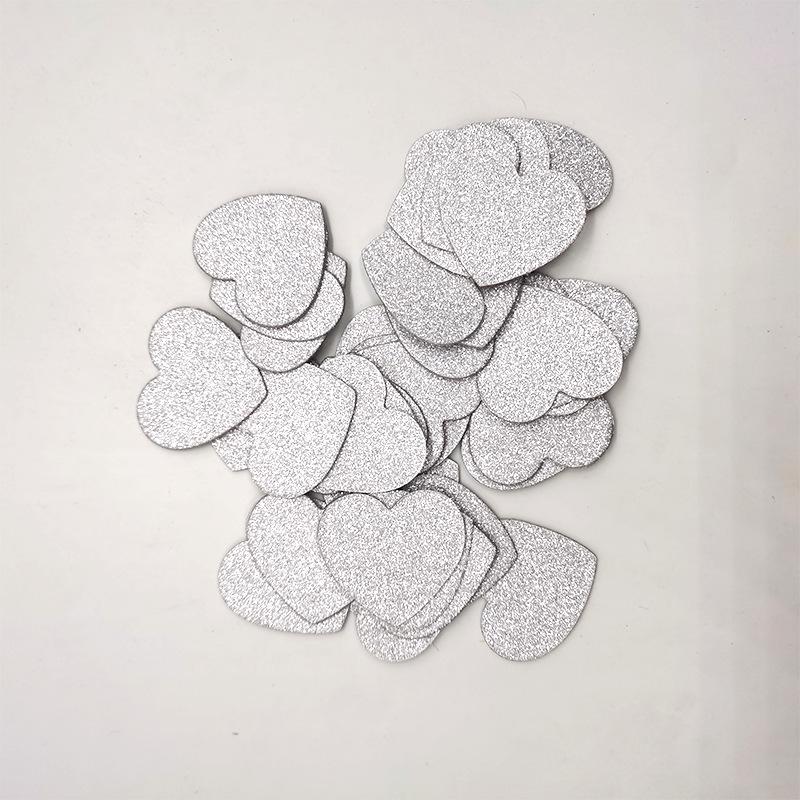 100pcs Glittler Rose Gold 3cm Heart Paper Confetti Wedding Card Paper Confettis Birthday Baby Shower Wedding Party Supplies