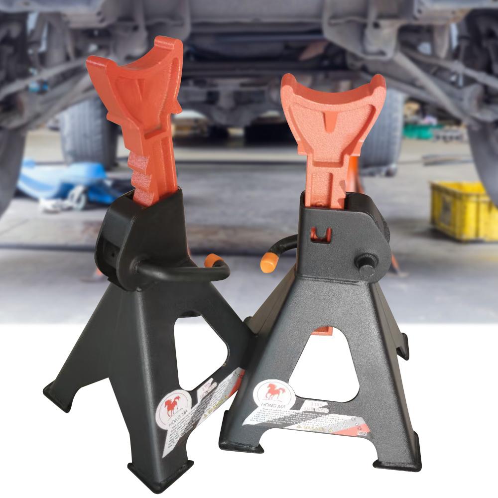 2 шт., 3-тонные сверхмощные стальные домкраты для ремонта автомобиля, подъемная опора с замком ручки и мобильностью