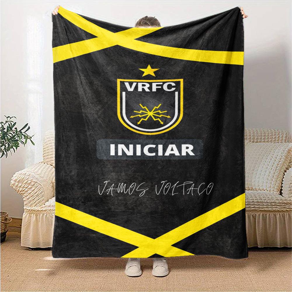 Volta Redonda FC Print Flannel Blanket High Quality Warm Comfortable Cover for All Seasons Perfect for Gifts Home Decor