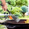 Grill Brush with Scraper Extra Thick Bristles Adjustable Handle BBQ Grill Cleaning Brush