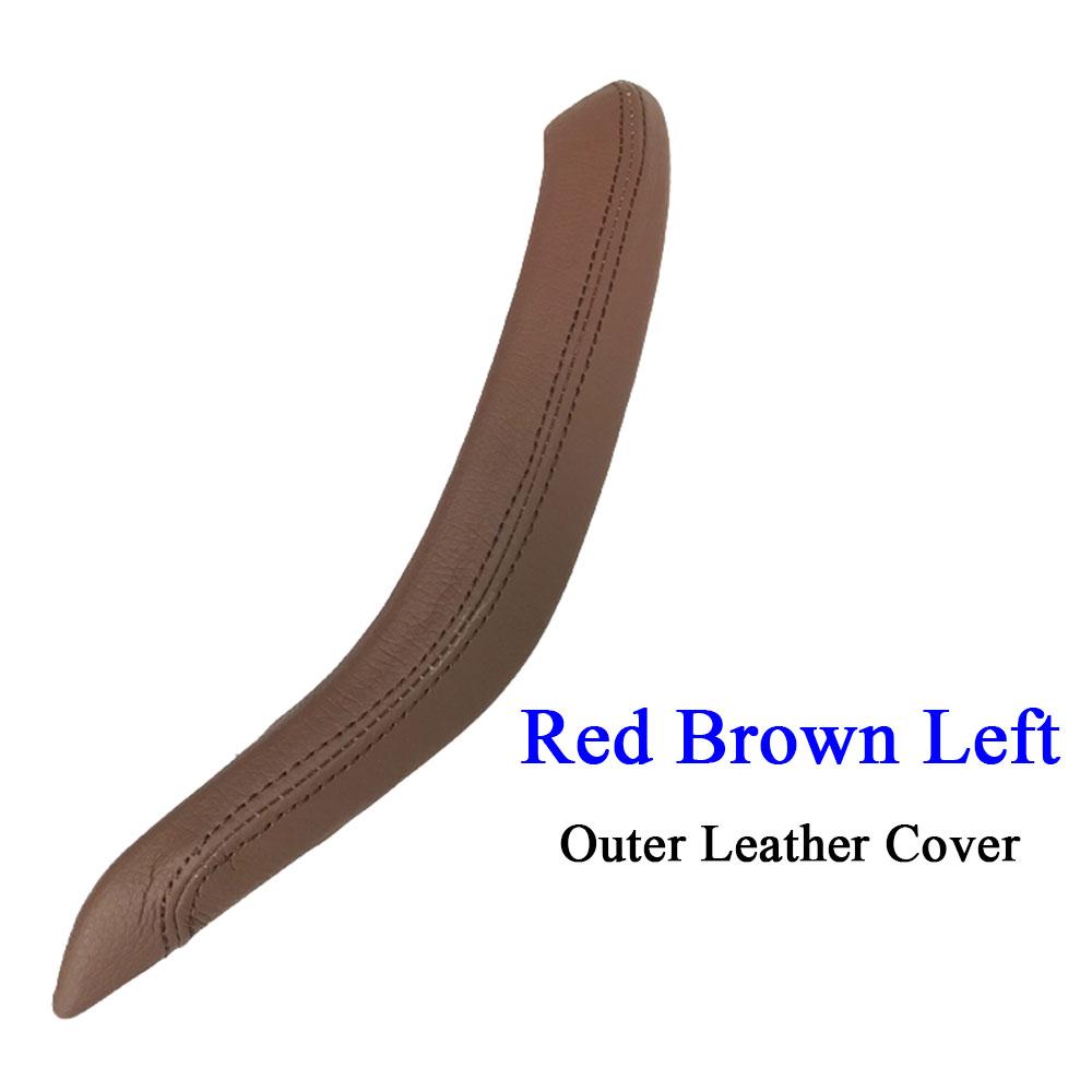 F15 F16 черная внутренняя кожаная ручка пассажирской двери, внешняя крышка, замена накладки для BMW X5 X6 2014 2015 2016 2017