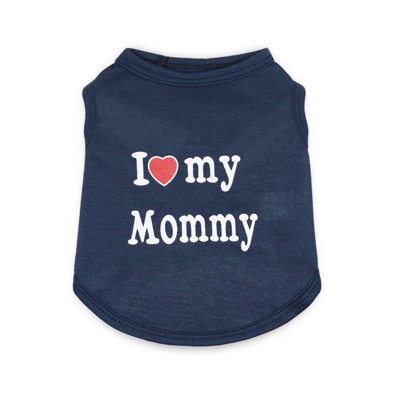 Одежда для животных: Жилет для маленьких собак «Папа и Мама» - Весенний, Летний, Осенний стили.