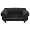 Pet Sofa for Dogs Black 72 x 45 x 30 cm Plush